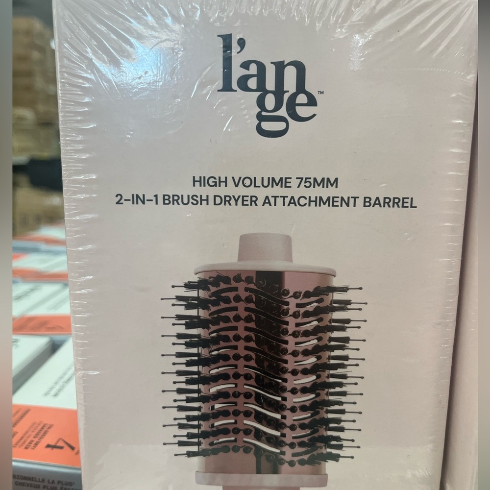 Lange Volume 43MM 75MM 2-in-1 Brush Dryer Attachment Barrel - Black pink new - Picture 3 of 5